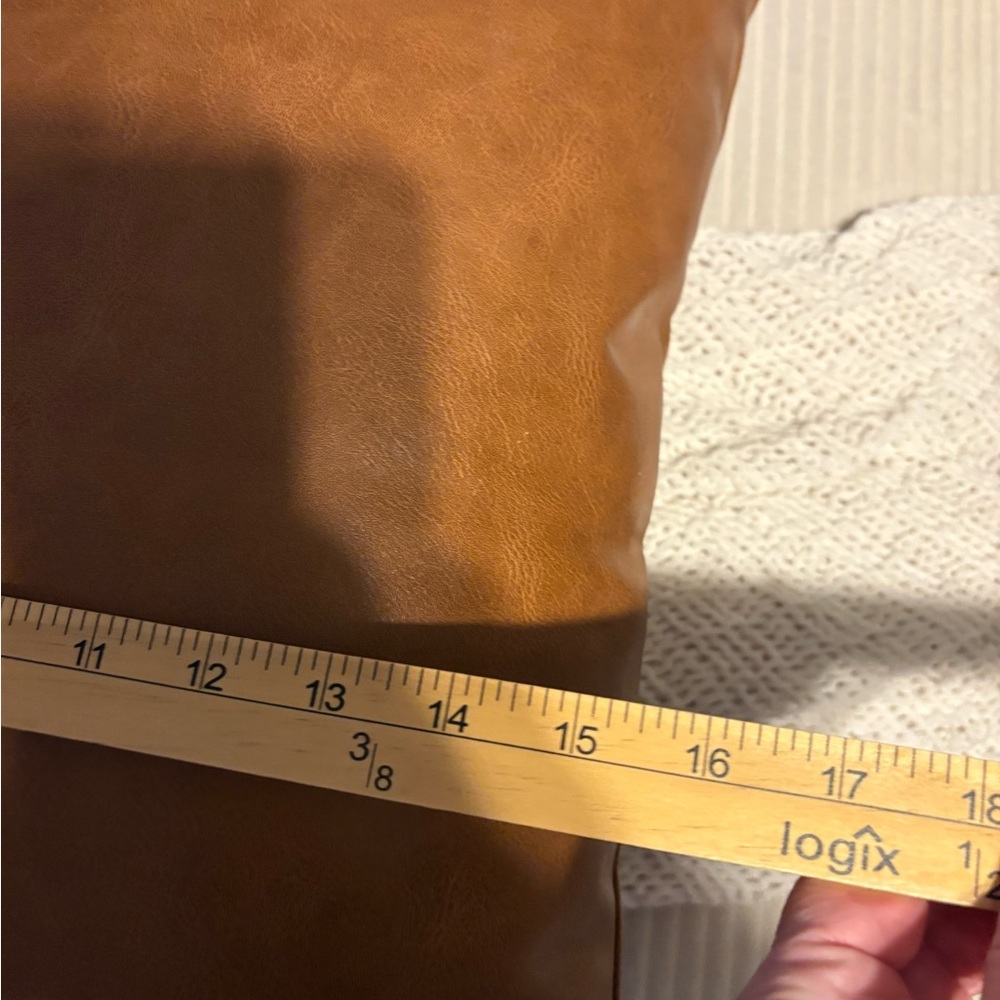 Brown Leather Throw Pillows - Picture 8 of 8